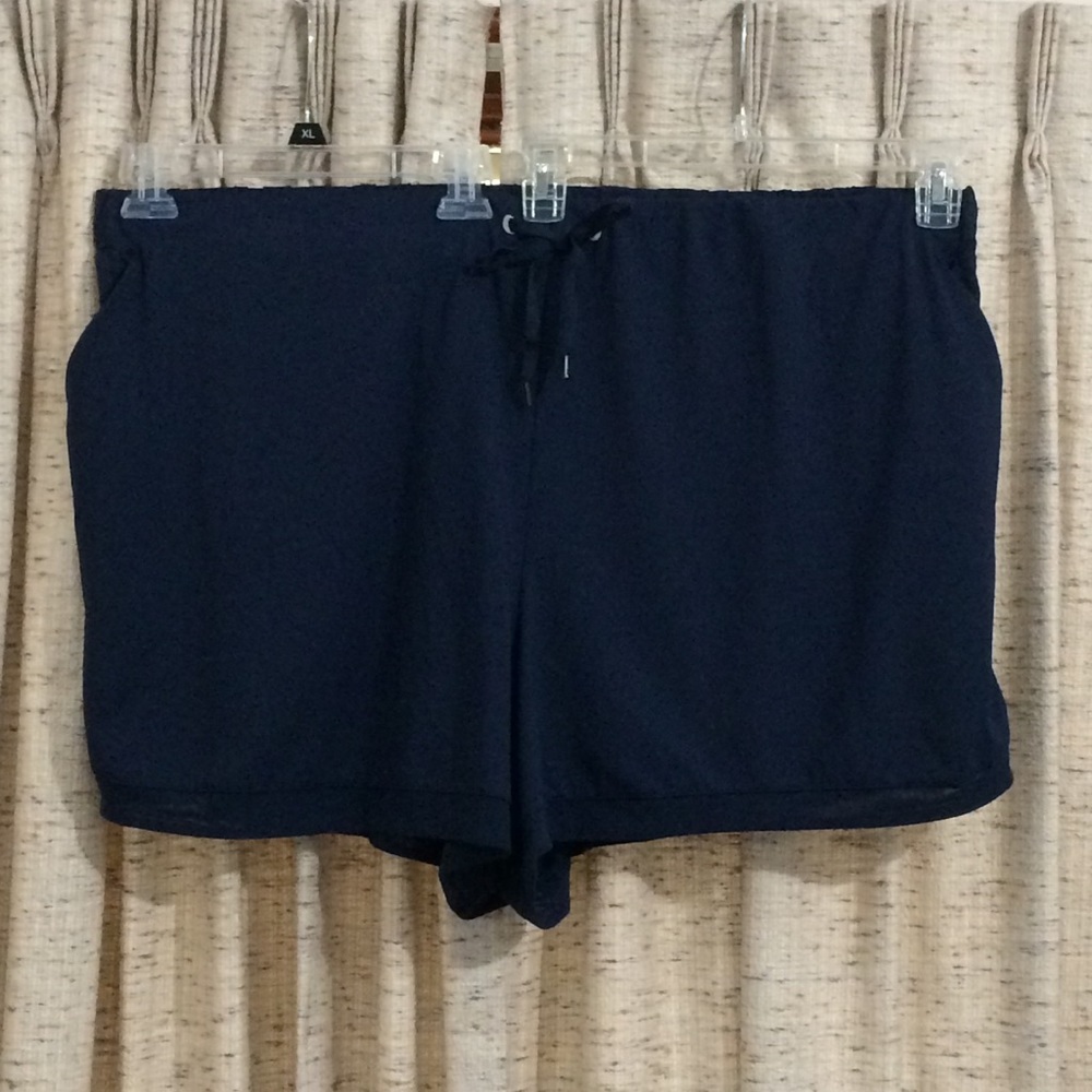 Avia Plus Size Navy Running Shorts - 4X (28W-30W)